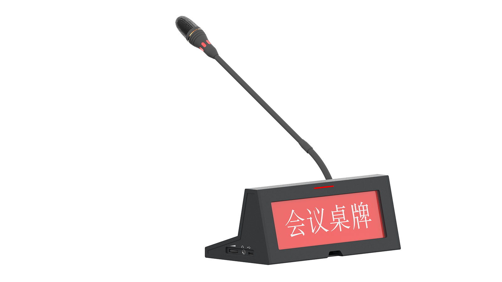Tabletop conference microphone long pole