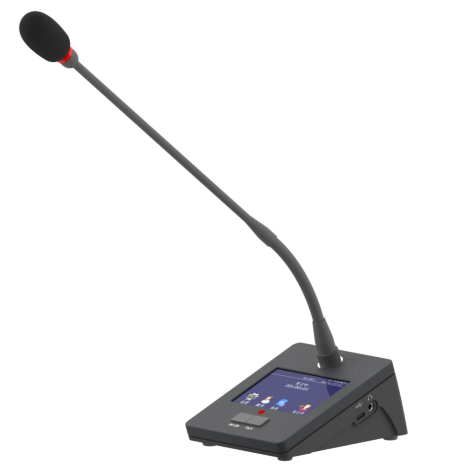 Color screen gooseneck microphone