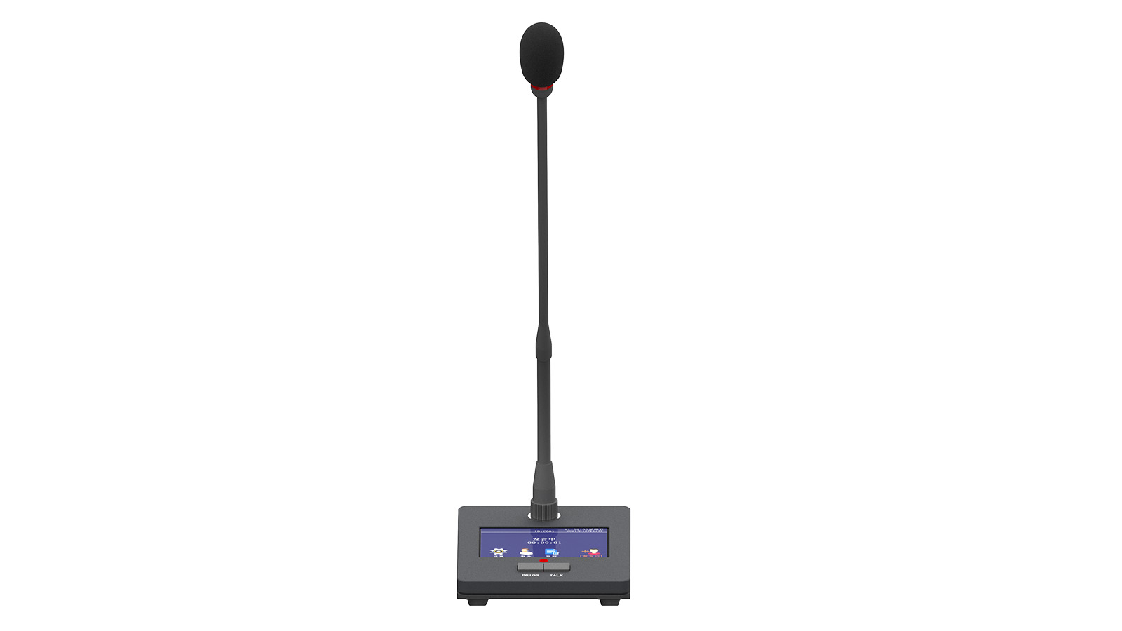 Color screen gooseneck microphone