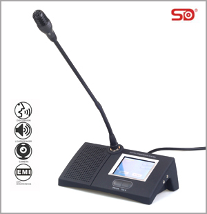 SM112 color touch screen wired conference microphone system 